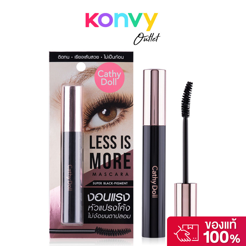 Cathy Doll Less Is More Mascara 8g เคที่ดอลล์ มาสคาร่าเนื้อเบาสบาย ไม่หนักตา.