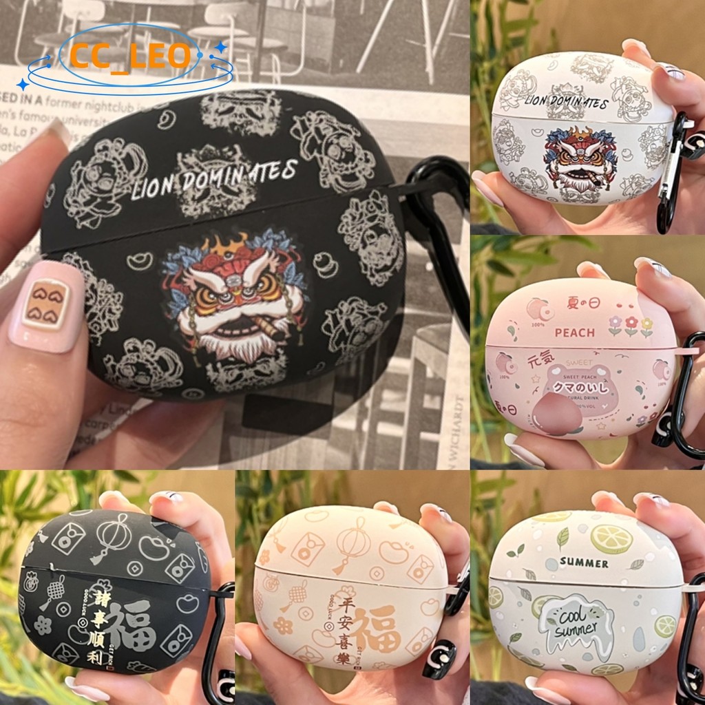 For Baseus Bowie MC1 Open Ear Case Baseus Bowie MC1 Clear Soft Case Protective Sleeve Cute Dancing L