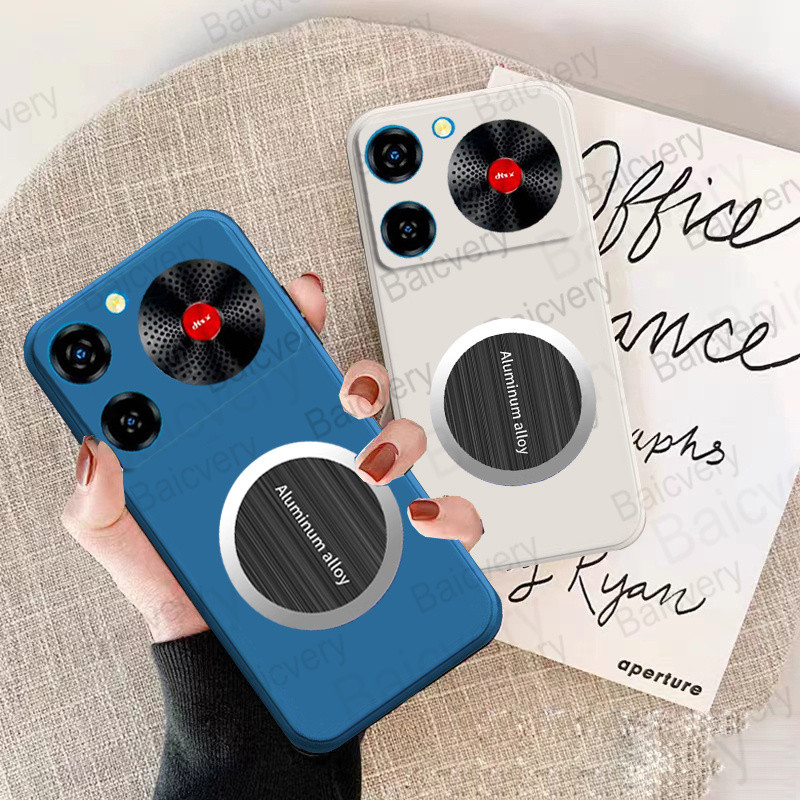 ปลอกสําหรับ ZTE Nubia Music Z2353 พร้อมสติกเกอร์กาวด้วยตนเองแม่เหล็ก Matte ฝาหลัง