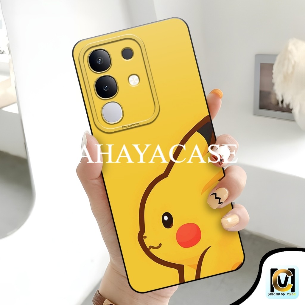 เคสโทรศัพท์มือถือ HP Vivo Y29 4G | ล่าสุด Vivo Y29 5G 2025 Pikachu Motif / Softcase Vivo Y29 4G & 5G