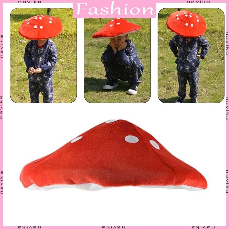 Nav ผู้ใหญ่น่ารักตุ๊กตาเห็ดหมวกคอสเพลย์หมวกผู้หญิงหมวก Carnivals แต่งตัวหมวก