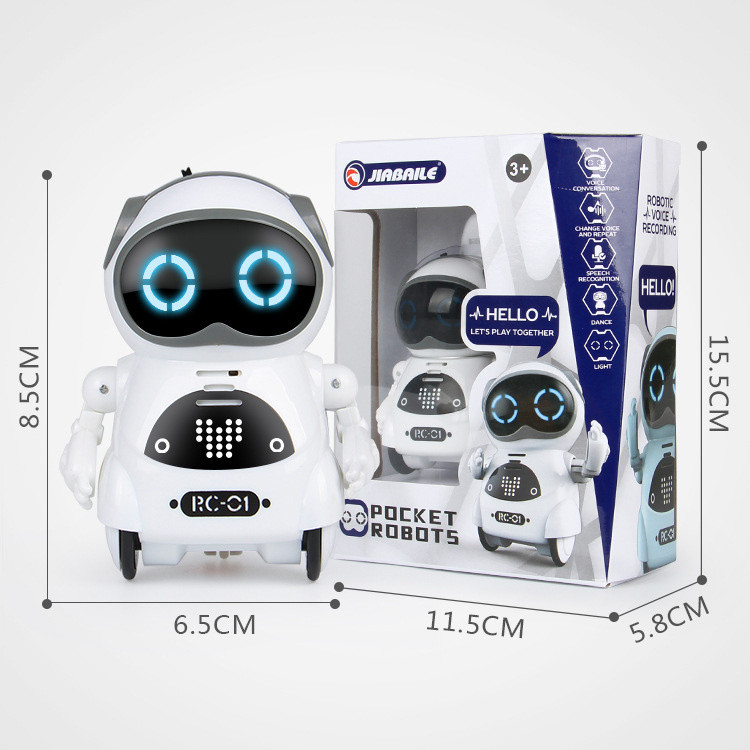 Emo Robot Mascota Inteligente Talking Interactive Voice Recognition บันทึกร้องเพลงเต้นรํา Telling Story มินิหุ่นยนต์ของเล่นเด็กของขวัญ - รูปที่ 6