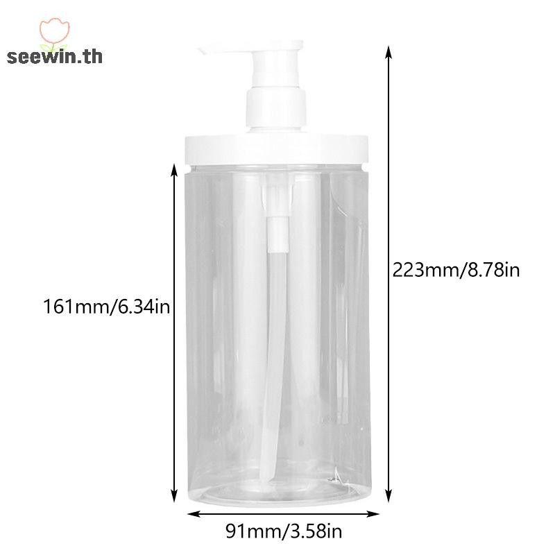 Seewin PET โลชั่นปั๊มขวดขนาดใหญ่ความจุแชมพูเปล่า Sub-bottling พลาสติกหัวปั๊มฝักบัวเครื่องสําอางคอนเทนเนอร์อุปกรณ์เสริมการเดินทาง th