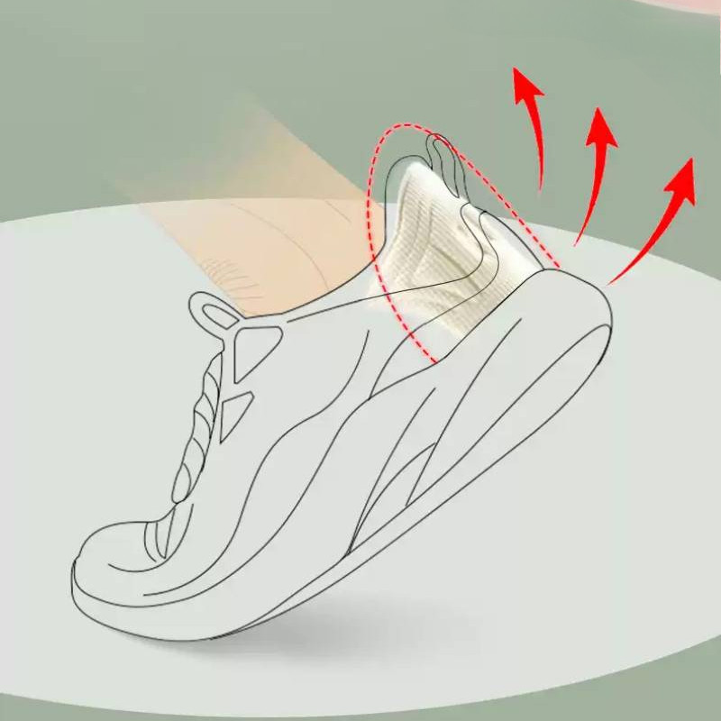 แผ่นรองเท้าปรับขนาด - รองเท้ากีฬาแผ่นรองส้นเท้ารองเท้าผ้าใบสติกเกอร์ส้น - Antiwear Cushion Heel Back Sticker Protector
