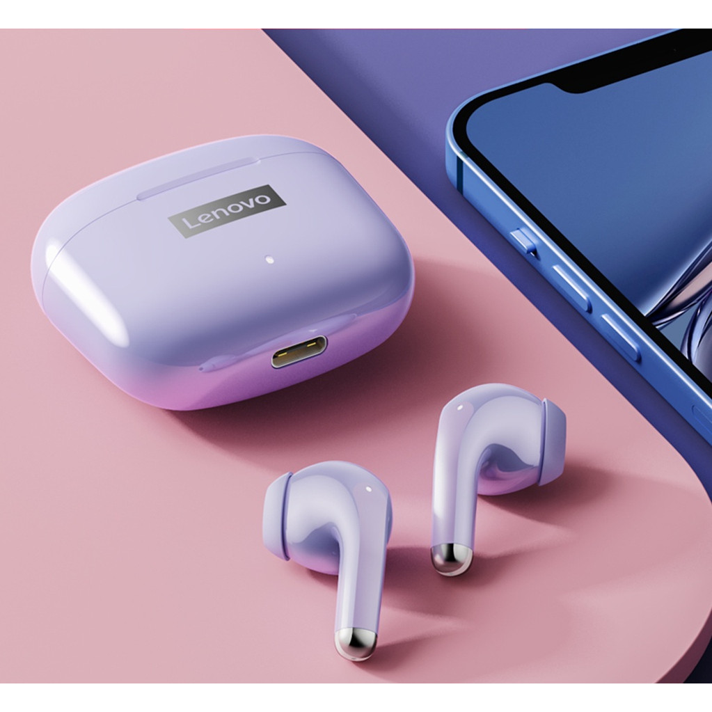 Lenovo LP40 PRO ชุดหูฟังไร้สาย TWS Bluetooth 5.1 ระบบเสียงคุณภาพสูงคุณภาพเสียง Hi-Fi