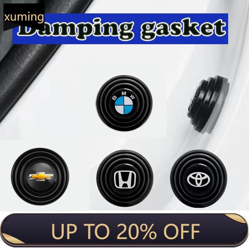 Xm 4/8/12pcs Soundproof สติกเกอร์รถสําหรับประตูรถ Shock Absorbing ปะเก็นสําหรับ Toyota Honda Nissan 