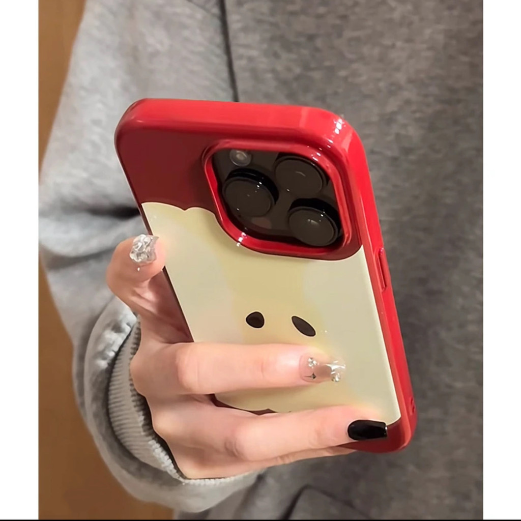 Red Apple Core เหมาะสําหรับ Apple 16/15/14promax เคสโทรศัพท์ 12/11 Creative xr/xs กันกระแทก 7/8p ขอบ