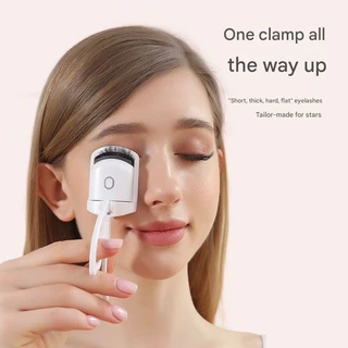 เครื่องขนตาไฟฟ้าอุ่นที่ขนตาขนตาเครื่องมือแต่งหน้า USB ชาร์จขนตาคลิปดัดขนตาแบบชาร์จไฟดัดผมร้อนเร็วและดัดผม D ด้วยอุณหภูมิ 2 ระดับ