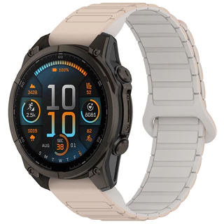 26 มม.22 มม.20 มม.แม่เหล็กซิลิโคนสําหรับ Garmin Fenix 8 7 6 5 7X 6X 7S 6S Forerunner 965 955 Descent mk 2 Approach S70 S62 Instinct Quick Fit สายรัดข้อมือแบบถอดเปลี่ยนได้