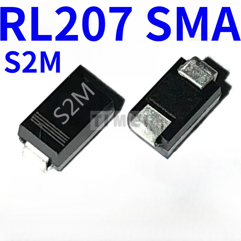 200/100/50pcs Original RL207 S2M SMA 2A 1000V DO-214AC ไดโอด SMD
