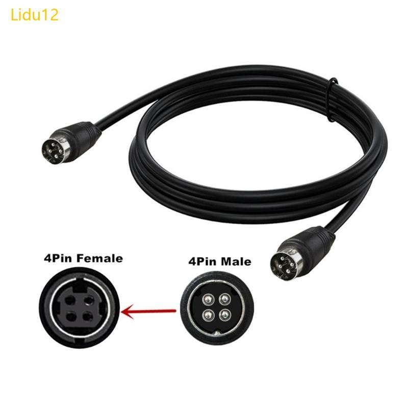 Lidu12 4 Pin DIN ชายหญิงปลั๊กสายต่อ 4Pin DIN Connectors สําหรับ DVR