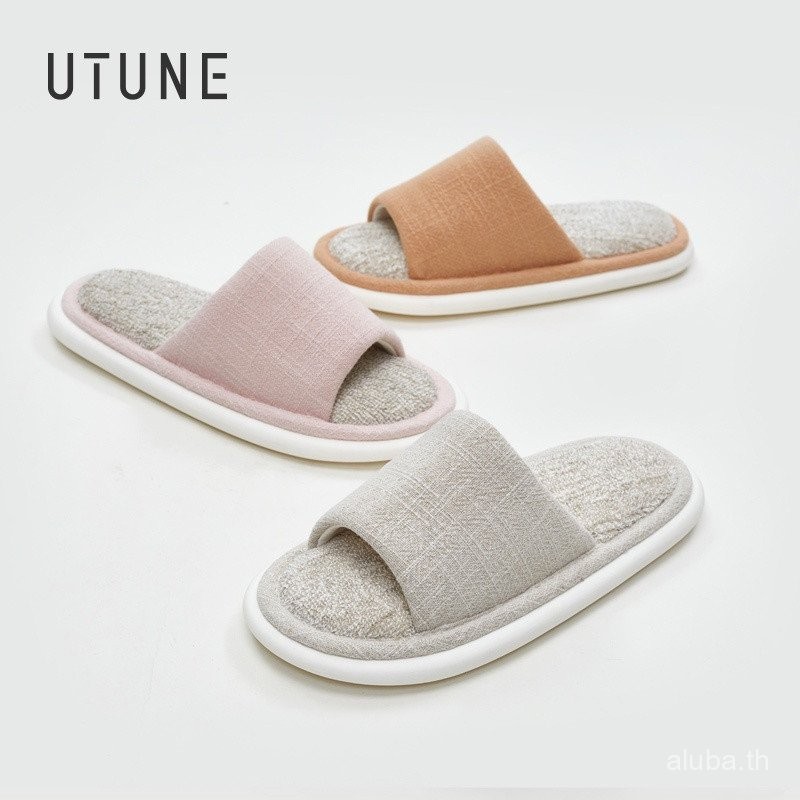 UTUNE รองเท้าแตะเปิดนิ้วเท้าแบบ unisex พร้อมพื้นรองเท้ากันลื่นแบบนุ่มเพื่อการสวมใส่สบายที่บ้าน