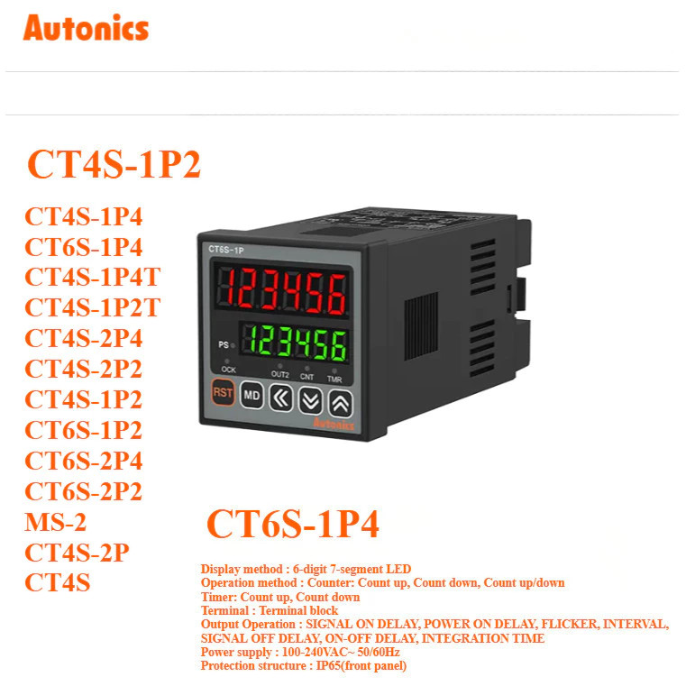 Autonics ใหม่เอี่ยม ของแท้ พร้อมส่ง CT4S-1P4 CT6S-2P4 CT6M-1P4 CT6M-2P4T