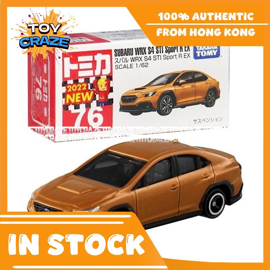 su takara die -cast baru 1/62 sti tomy no.076 tomica - r wrx car [ของแท้] takara tomy tomica รถหล่อ 