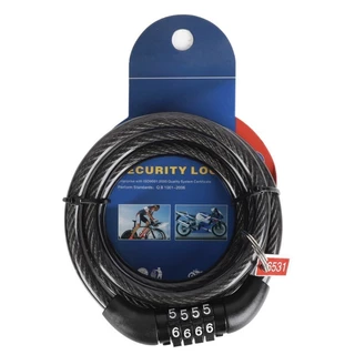 สายล็อคจักรยาน สายล็อครหัส4ตัว สายล็อคอเนกประสงค์ พกพาง่าย กันสนิม Cable Lock กันขโมย ทนทาน