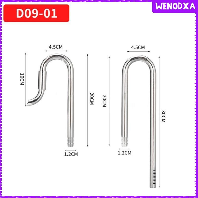 [Wenodxa] Aquarium Plant Tank Lily Pipe Inflow/Outflow Surface Skimmer Filter Tubes