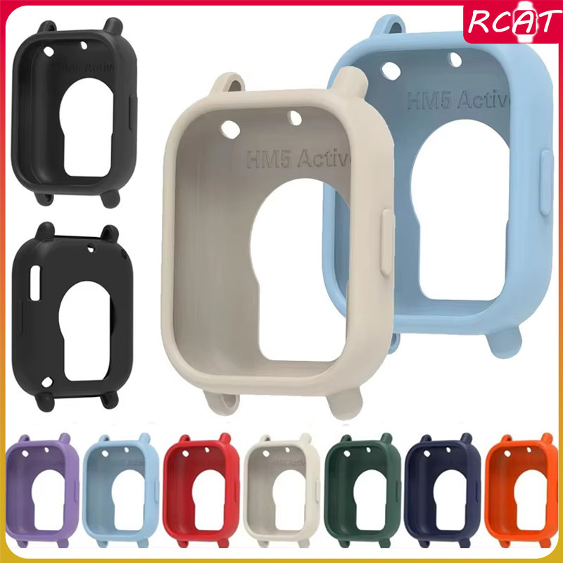 กลวงซองซิลิโคน for Redmi Watch 5 Active ซอฟท์สปอร์ตยางป้องกันหน้าจอกันชนกรอบอุปกรณ์เสริม for Redmi Watch 5 Lite