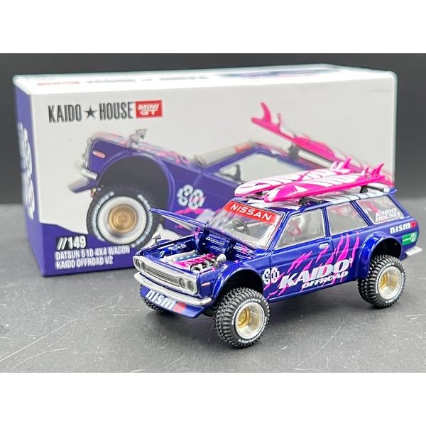 Kaido House x Mini GT Datsun 510  4x4 Wagon Kaido Offroad V2