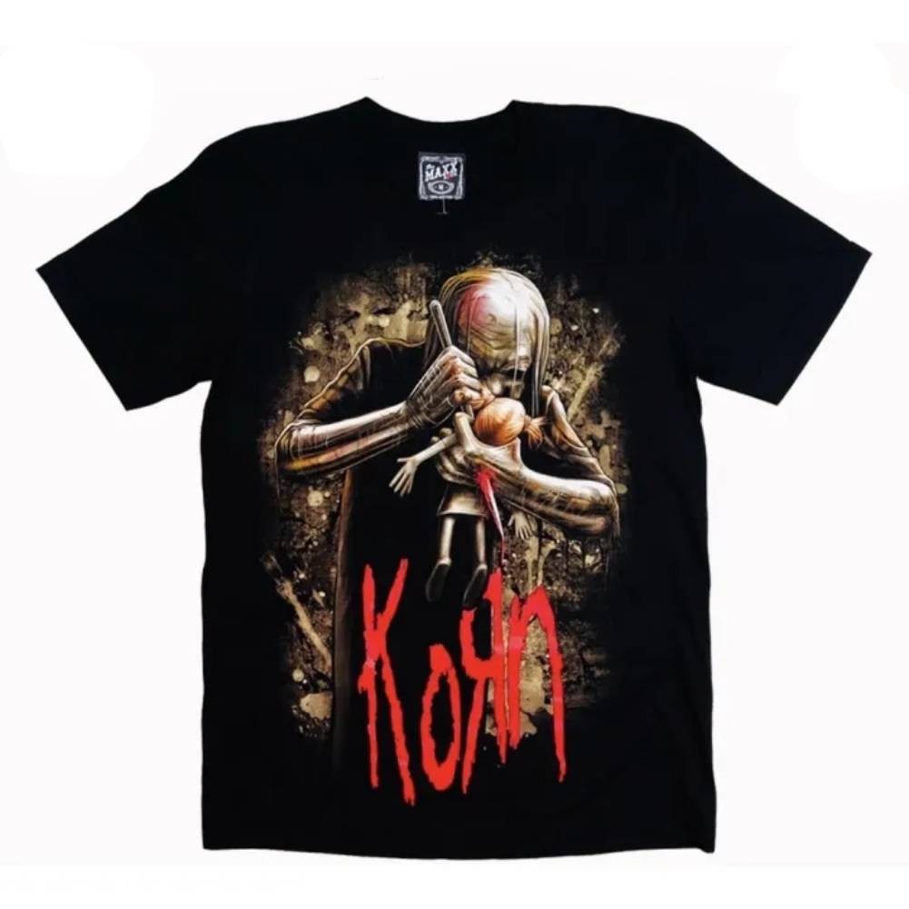 Korn MS-92 Band Shirt, Rock Band Shirt Singer Shirt Graphic T-Shirt Cotton T-Shirt, เสื้อยืดใส่สบาย S-5 XL