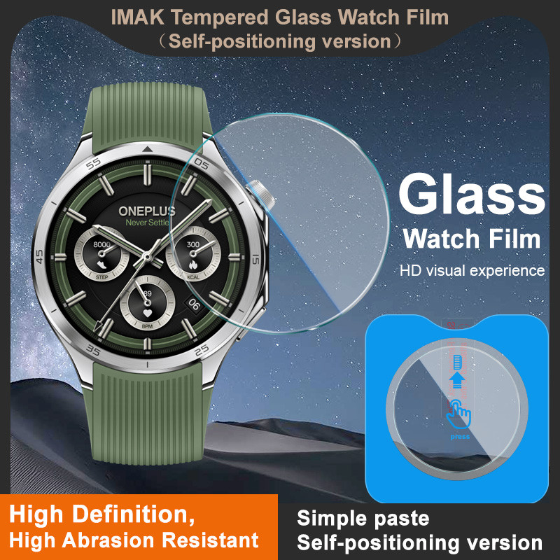 Imak ฟิล์มกระจกสำหรับ OnePlus Watch 3 ทําความสะอาดฟิล์มนาฬิกา