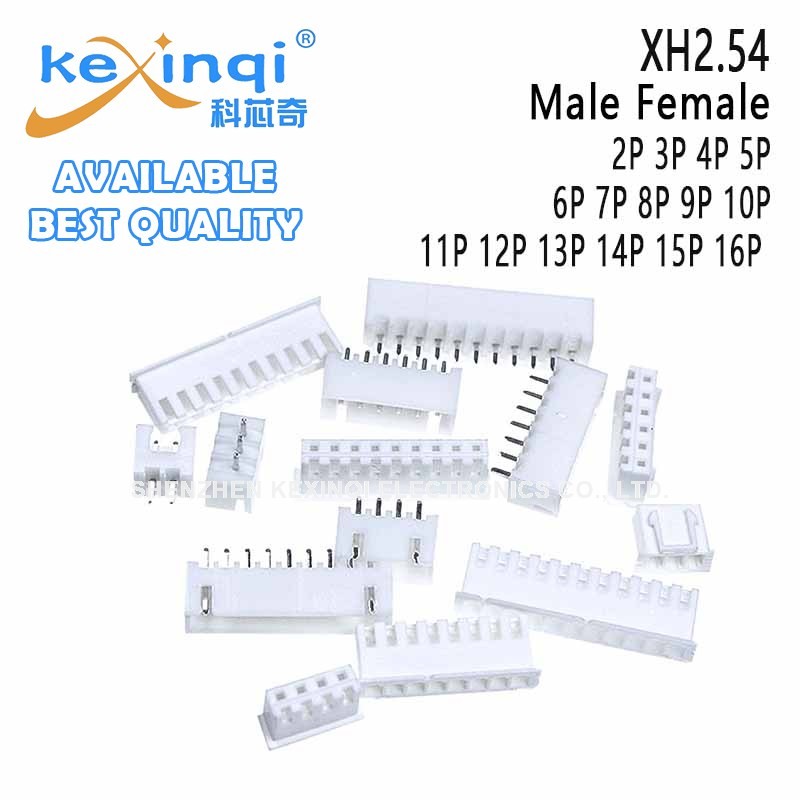 (10-100 ชิ้น) XH2.54 ปลั๊ก 2P 3P 4P 5P 6P 7P 8P 9P 10P 11P 12P 13P 14P 15P 16P ชายหญิง Housing Heade