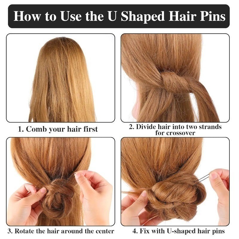 ยู-คลิปโลหะดำขนาด6เซนติเมตร, เครื่องประดับผมสำหรับเจ้าสาวและร้านทําผม ทนทานและสวยงาม - รูปที่ 7