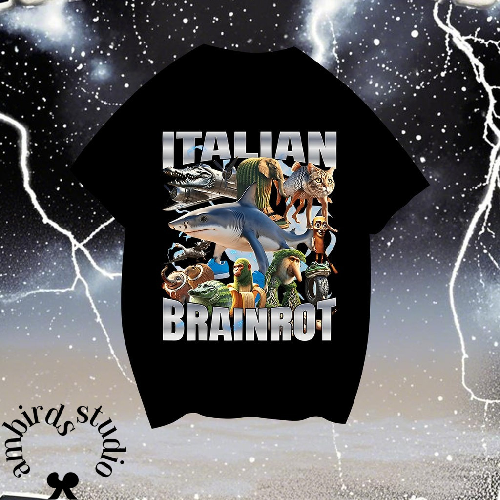 Ambirds & เสื้อ Tung Tung Tung Sahur T-shirt เสื้อยืดตลกๆ  S-5XL#02
