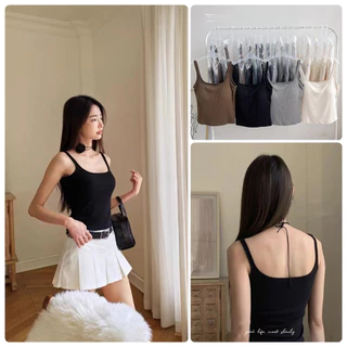 เสื้อสายเดี่ยวมีบราในตัว Built-in Bra camisole 6699