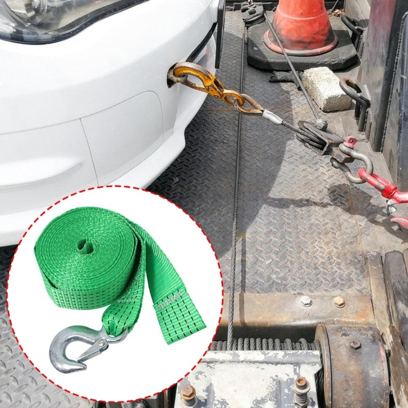 Yo เปลี่ยน Winch สายคล้องเรือ Trailer อุปกรณ์เสริม 19 7 26 2 32 8ft Heavy Duty สายคล้องคอ Winch สายค