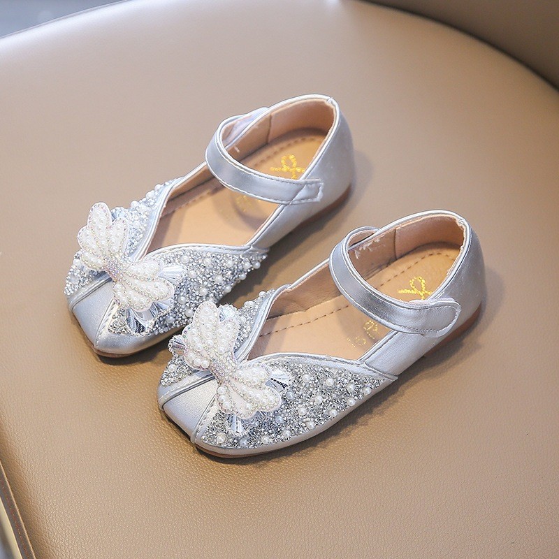 COCO รองเท้าคัทชูเด็กผู้หญิงแบบสวม ทรงสวยน่ารักสีพื้น รุ่น F02