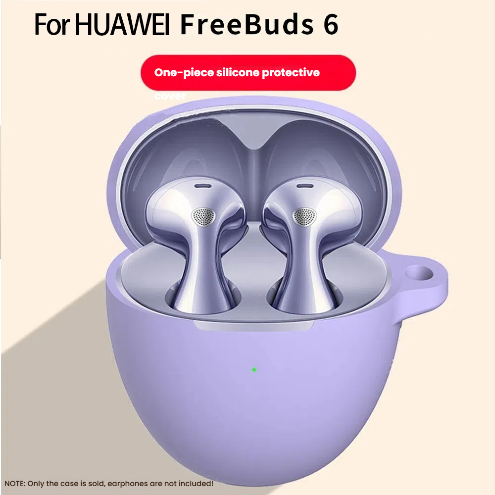 เคสหูฟังซิลิโคนอ่อนนุ่มสําหรับ Huawei Freebuds 6 ฝาครอบชุดหูฟังสําหรับ Huawei Freebuds 6 Fundas หูฟังเกราะป้องกัน