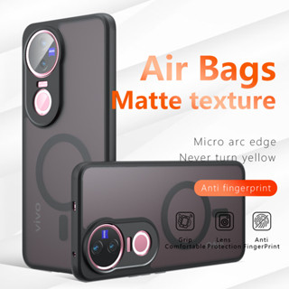 สําหรับ Vivo V50 5G กรณี ELVEV กันกระแทก Matte PC + TPU ป้อง…