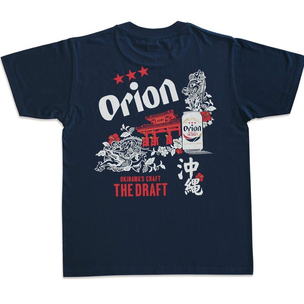Orion Beer Orion Beer 男女同款冲绳上衣เสื้อยืดผู้ชายและผู้หญิงสไตล์เดียวกัน