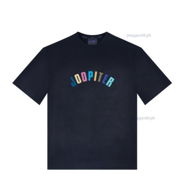 ใหม่ตัวอักษรสีหลวมเสื้อยืดแขนสั้นผู้ชายและผู้หญิง