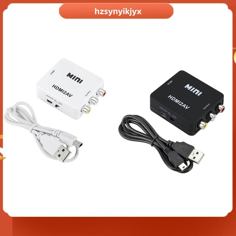 hzsynyikjyxmate1080P Hdmi-เข้ากันได้กับ AV Video Composite Converter Box HDMI-เข้ากันได้กับอะแดปเตอร