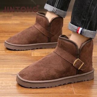 2024 ฤดูหนาวใหม่รองเท้าแฟชั่นผู้ชายรองเท้ากลางแจ้งลื่นหิมะอบ…