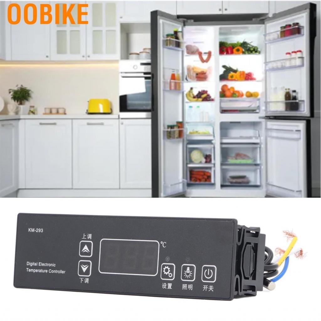 OObike อุณหภูมิอิเล็กทรอนิกส์Controllerตู้เย็นThermostat ClearจอแสดงผลIP65 แผงป้องกันNTC 10KΩ Sensor 220VสำหรับIncubator Breeder