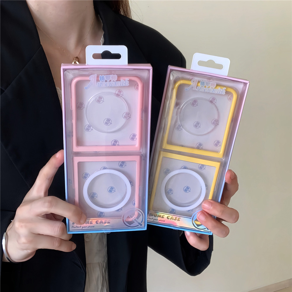 สไตล์มินิมอล 2in1 Hard Case สําหรับ Samsung Z Flip 7 Z Flip 6/5 กรณี PC กันกระแทกโทรศัพท์กลับน่ารักกรณีฝาครอบ - รูปที่ 4