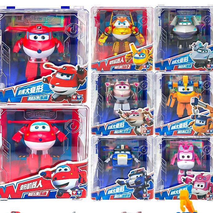 Double Diamond Audi Hanger Big Transforming Robot Ledi Little Love Golden Boy Cool Flying Bag นายอําเภอ Xiaoweilu Detective ของเล่นเด็ก