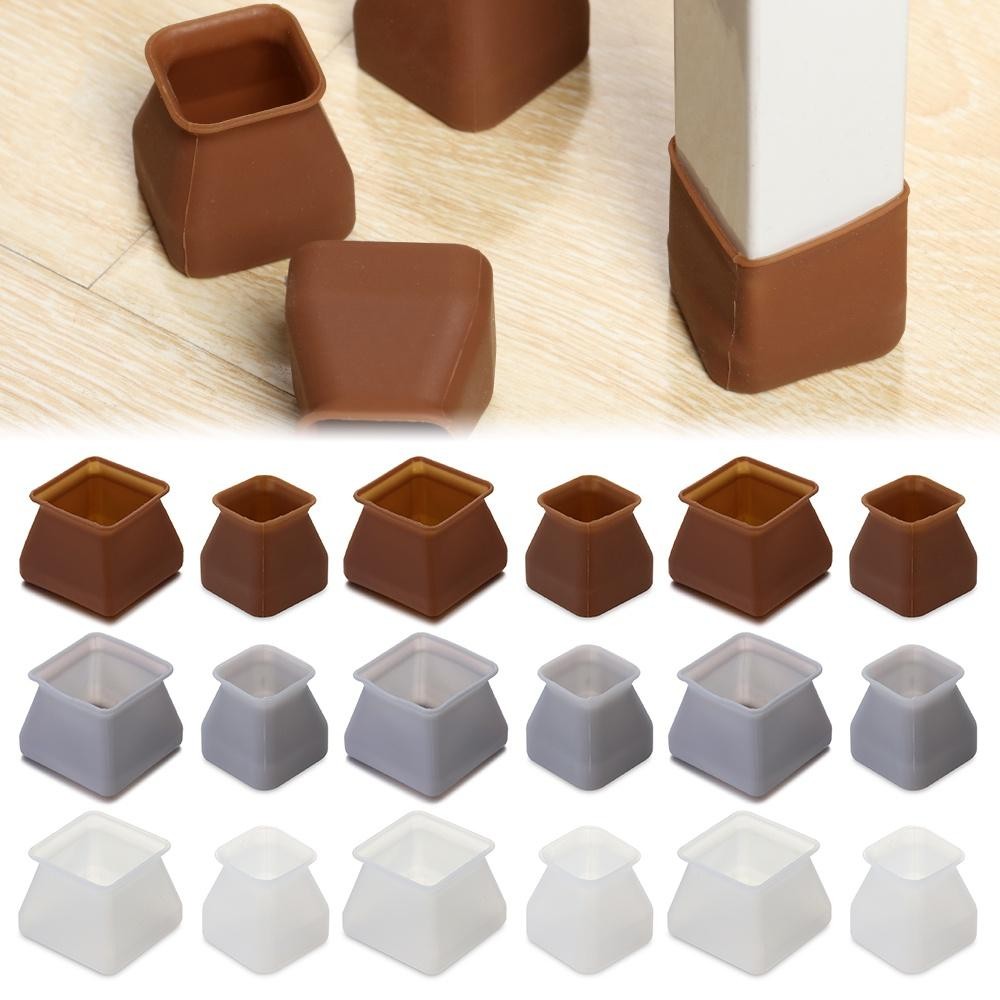 20Pcs ซิลิโคน ขาเก้าอี้ แผ่นรอง แผ่นรองเฟอร์นิเจอร์ ผ้าคลุมโต๊ะ แผ่นป้องกันพื้น ฉนวนกันเสียง กระจกยาวเต็มตัว