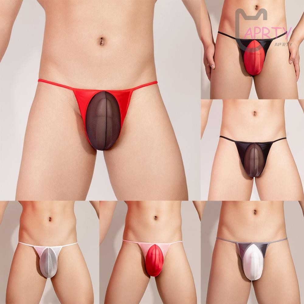 กางเกงชั้นในจีสตริงเคลือบเงาแบรนด์ใหม่ระบายอากาศคลาสสิกธีมการจับคู่สี - รูปที่ 2