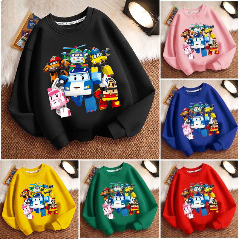 poli clothes robocar poli sweatshirt for kids AA2