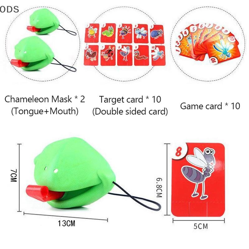 Ods Lizards หน้ากากของเล่นกบลิ้น Sticking ตลกผู้ปกครองเด็ก Interactive Desktop ของเล่น OD