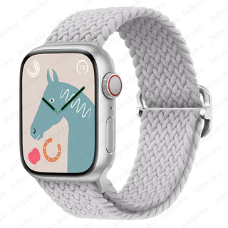 สายยางยืดไนลอน For IWatch Apple Watch Ultra 3 2 Series 11 10 9 8 7 5 6 4 3 SE 49มม 45มม 46มม 44มม 42มม 40มม 38มม เทปถัก