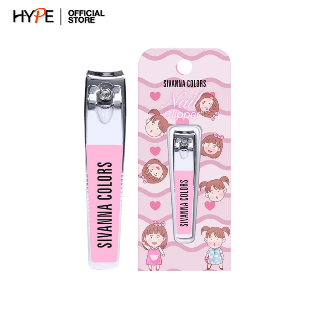 Sivanna Pink Nail Clipper Pink Tweezer กรรไกรตัดเล็บ แหนบถอนขนคุด (HF20)