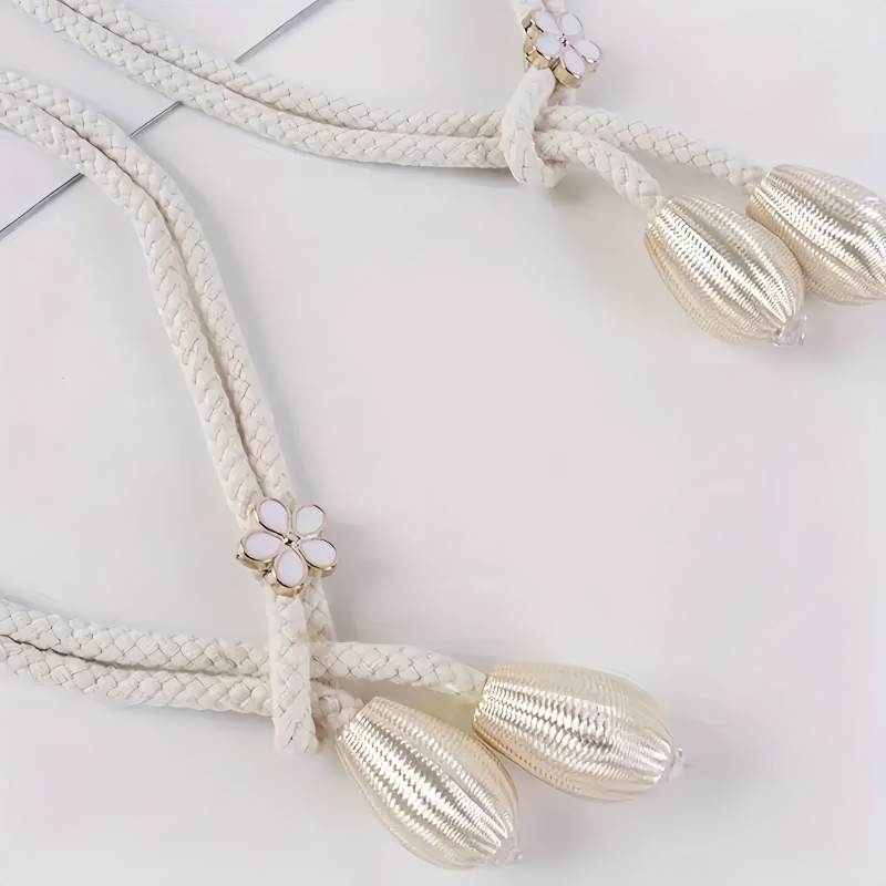 แนะนำ ผ้าม่าน (2 ชิ้น) ผ้า Oxford ทนทานลายดอกไม้ผ้า Tiebacks – ออกแบบดอกไม้เล็กๆมีสไตล์สําหรับผ้าม่านหนักและเชียร์ – เชือกผูกผ้าม่านที่ทนทานสําหรับตกแต่งบ้านที่หรูหรา ราคาพิเศษ มีเก็บเงินปลายทาง