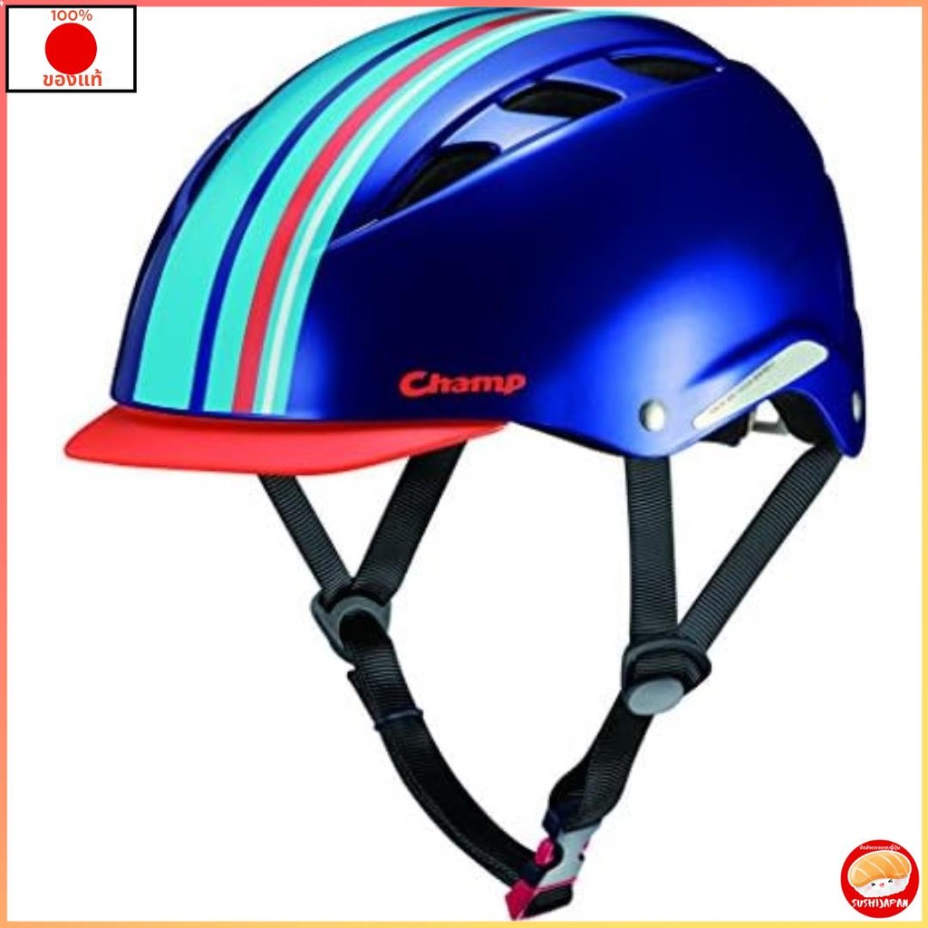 หมวกกันน็อคจักรยาน OGK KABUTO สำหรับเด็ก CHAMP Stock สีน้ำเงินสำหรับเด็ก (เส้นรอบวงศีรษะ: 50~54 ซม.)