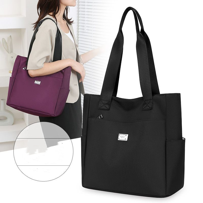 ใหม่ขนาดใหญ่-ความจุ Ni กันน้ํามังกร Oxford ผ้ากระเป๋าถือ One-Shoulder Commuter Travel หญิงกระเป๋าเป้สะพายหลังคอมพิวเตอร์