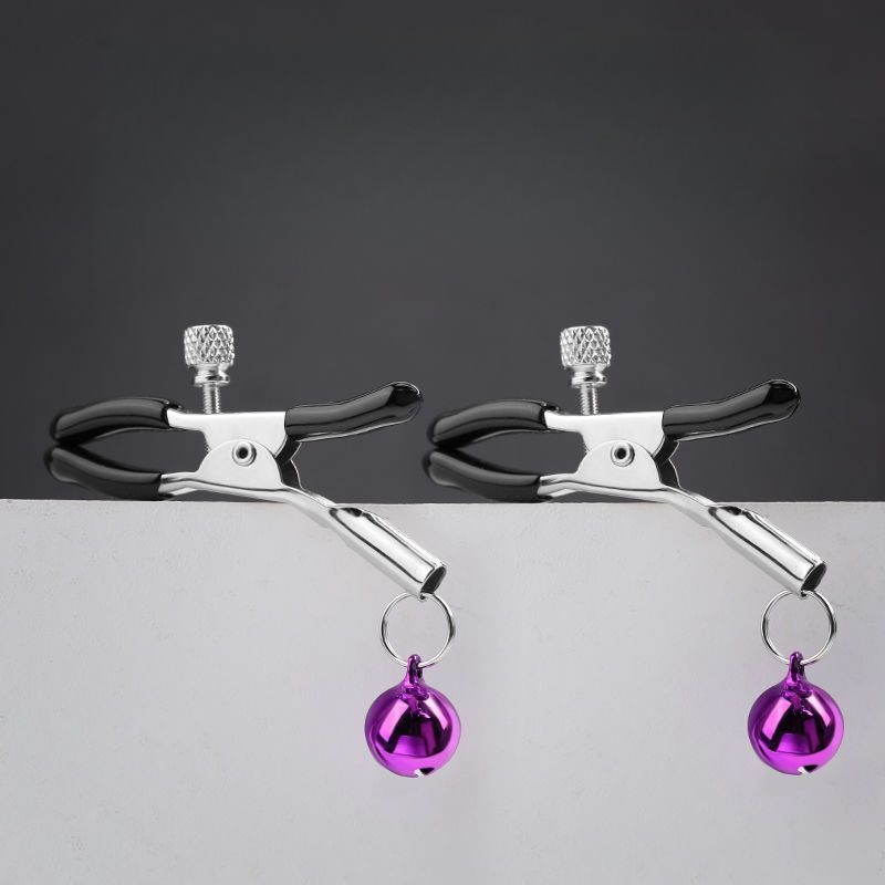 SM Women's Fun Train Homemade Bell Milk Clamps พิเศษสำหรับคู่รักหน้าอกเจ้าชู้เล่นทางเลือก