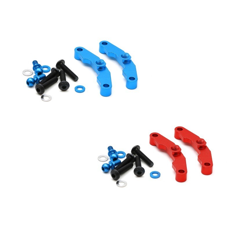 สําหรับ TAMIYA TT02 TYPE-S อลูมิเนียม UPPER ARM MOUNT 2PCS สีฟ้า#54651